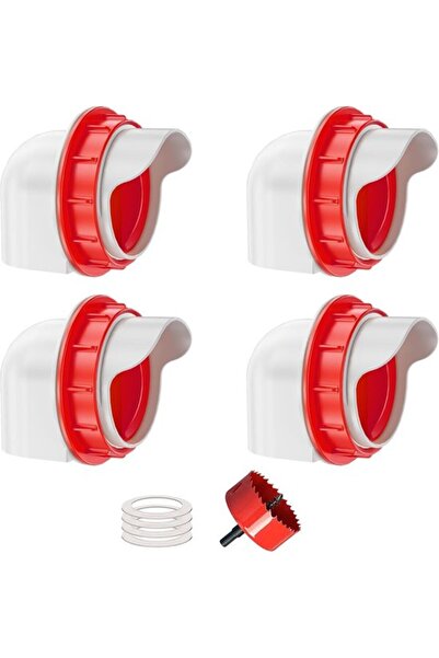 STARSTAR Waste-free chicken feeders, DIY automatic poultry feeder, 4 ports, 1...