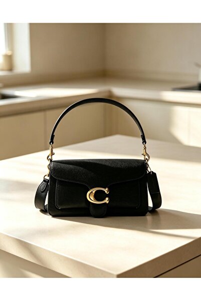 My Coach TABBY 26 Classic Black Shoulder Bag, Handbag, Crossbody Bag