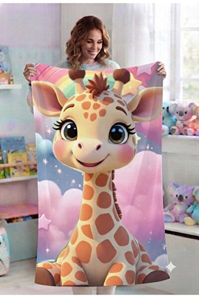 Elmas Dizayn 80X150 cm Bath Beach Girls' Baby Towel Hypoallergenic Quick Dryi...