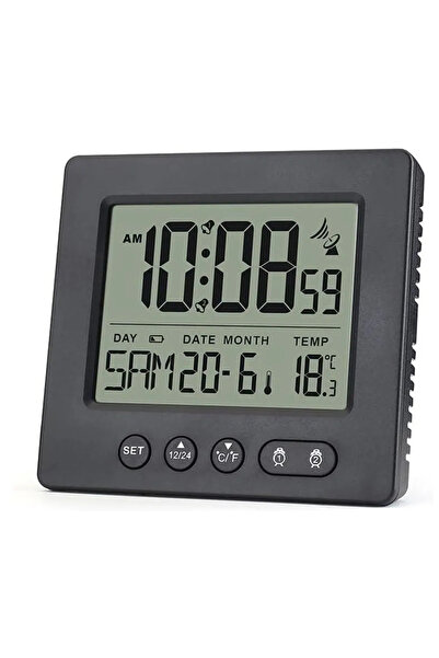 STARSTAR Digital Radio-Controlled Alarm Clock with 2 Alarm Times, Temperature...
