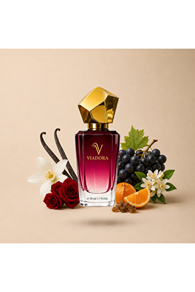 ViaDora F307 Gül ve Vanilya Kadın Parfümü - 50 ml Eau De Parfum