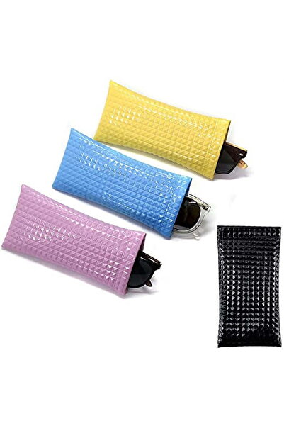 STARSTAR Four-piece eyeglass case set, PU leather sunglasses storage bag, sof...