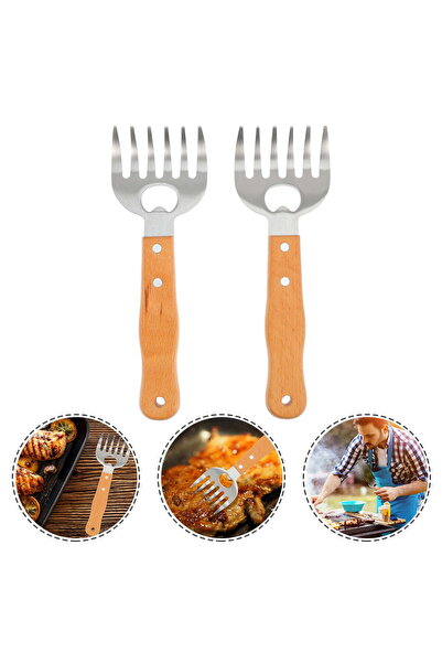 STARSTAR 2-Piece Meat Frying Fork, Claw-Shaped Grilling Tool, Perfect for Par...