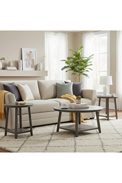 Ashley Furniture طقم طاولة للمناسبات (3 قطع)