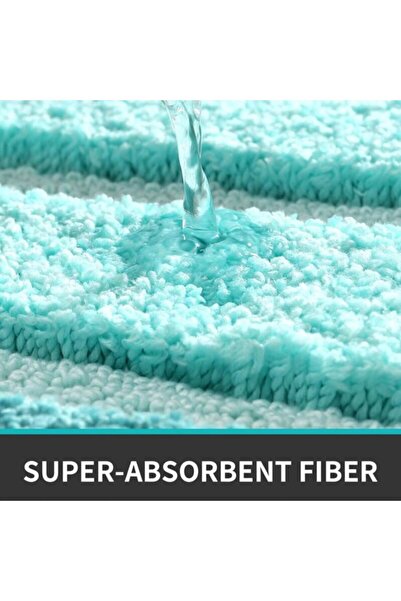 STARSTAR Ultra Absorbent Microfiber Bath Mat, Fast-Drying Non-Slip TPR Bottom...