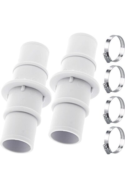 STARSTAR (2-pack) 1-1/4 inch or 1-1/2 inch pool hose adapter fittings with cl...