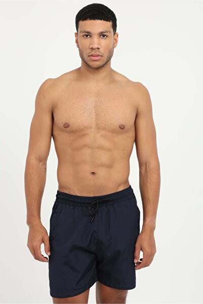 Dufy Men's Slim Fit Navy Blue Swimsuit