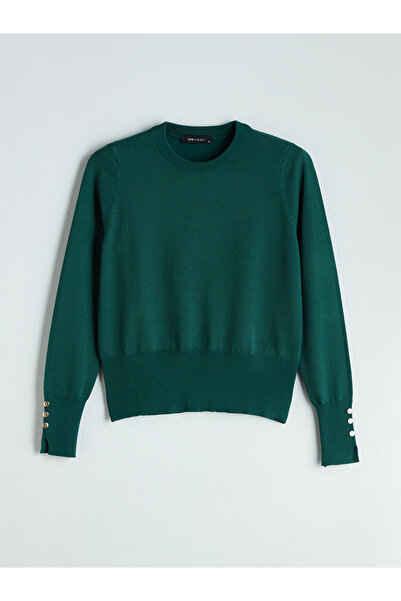 LC Waikiki Crew Neck Striped Women's Knitwear Sweater