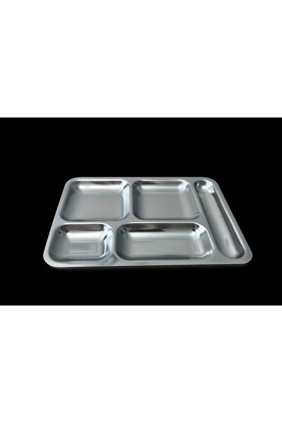 Genel Markalar Metal Tabldot 5 Bölmeli Yemek Tepsisi