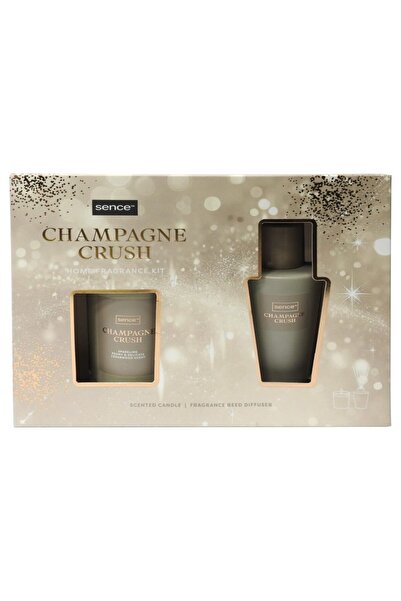 SENCE Gift Box, Sence, Scented Candle 100 g, Aroma Diffuser 100 ml Champagne ...