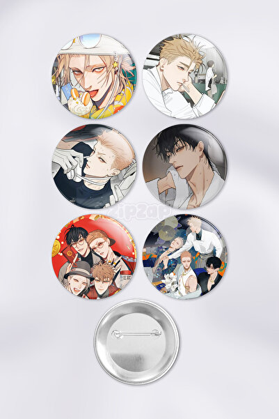 ZipZap 19 days Jian Yi Zhan Zheng Xi Mo Guan Shan He Tian Çanta Süsü Rozet İğ...