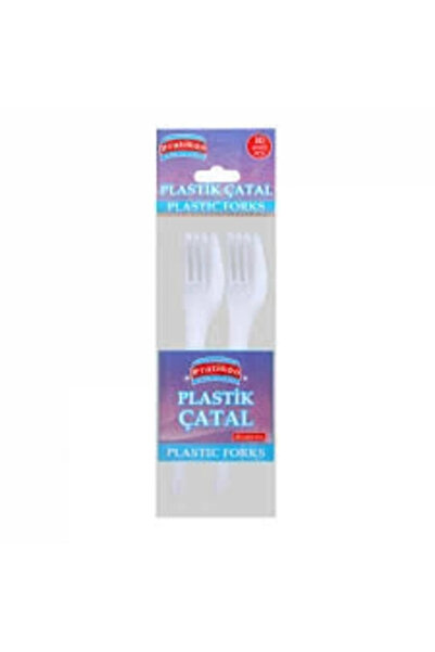 Livenda Plastic Fork Set - Pack of 10 - White Color - Disposable Forks
