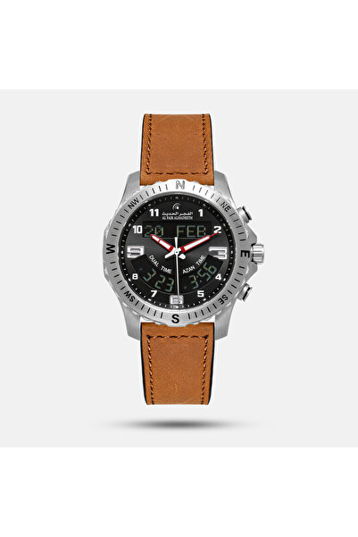 Generic Brand Modern Dawn Watch with Two Time Zones