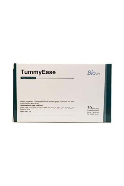 Biolife Tummy Ease for Digestive Comfort and Disorder Relief 30 Chewable Tablets