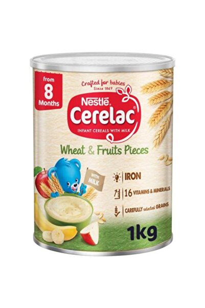 Cerelac طعام أطفال من قطع القمح والفواكه من عمر 8 أشهر 1 كجم