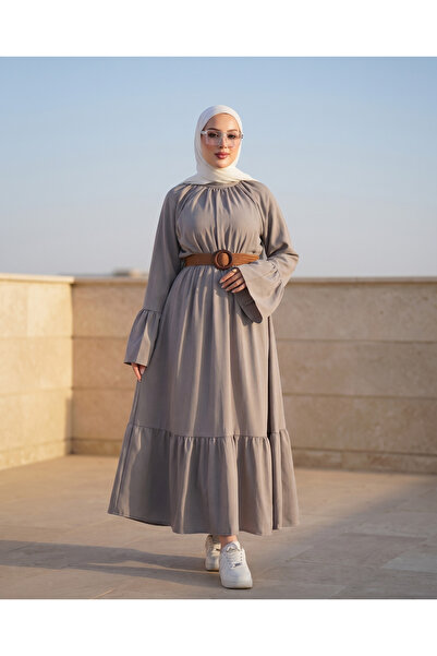 Verona-Gulf Linen Zanar Straw Fabric Dress