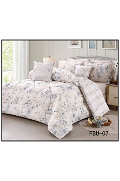 BIET ALMAFROSHAT Duvet Cover Set with 8 Pieces of New Quilted Double-Sided Mi...