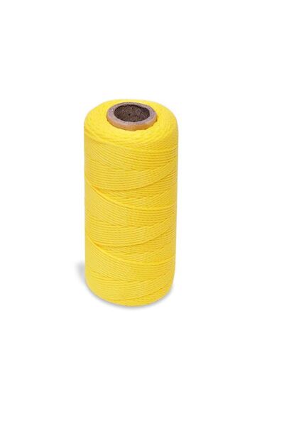 BAMI NETWORK Ghem cu fir galben din plastic 100 metri pentru activitati diverse