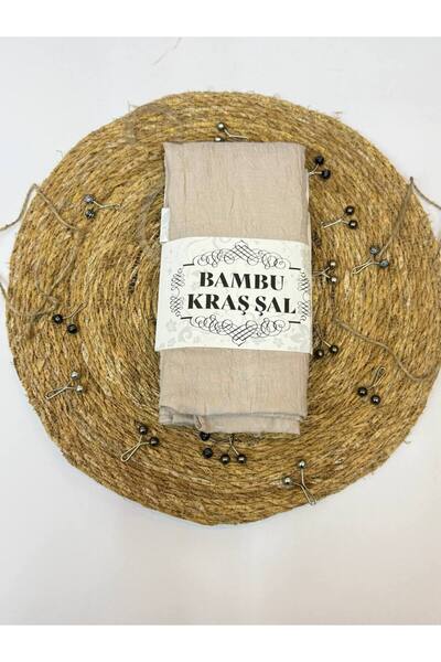 MELİSA AVM Bamboo Kraş Shawl with Stitched Edges