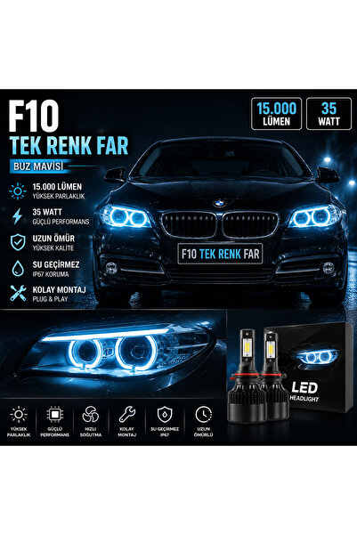 Genel Markalar F10 ZENON BUZ MAVİSİ FAR(H8-H11) UYUMLU