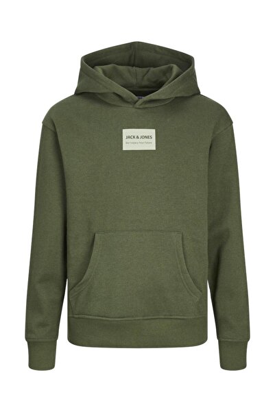 Jack & Jones Μπλούζα φούτερ αγόρι "Hakkai" χακί