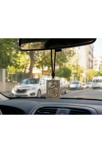 HER ŞEY NOTA www.herseynota.com Rectangular Car Rearview Mirror Ornament with...