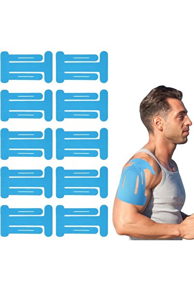 STARSTAR 10-Pack Pre-Cut Waterproof Kinesiology Exercise Tape Strips for Shou...