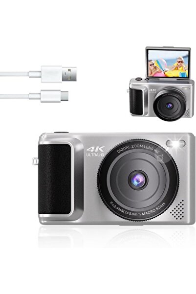 STARSTAR Suitable for 4K 64MP Digital Camera Vlogging 18x Zoom 2.8" Rotatable...