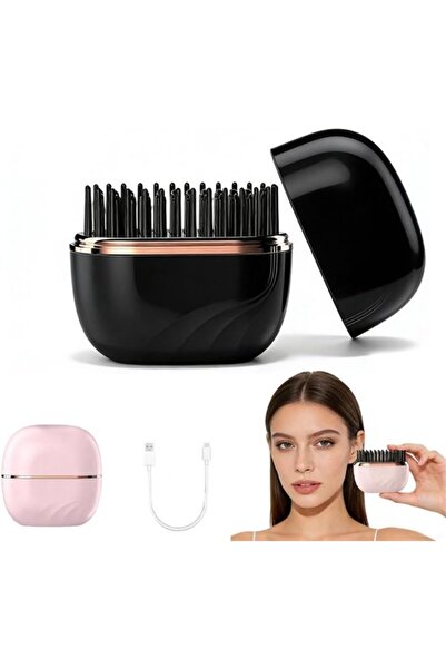 STARSTAR Rechargeable Cordless Mini Hair Straightener (black), 3-temp portabl...