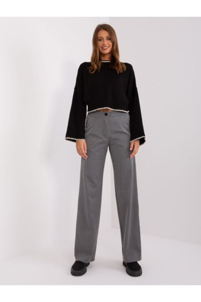 LAKERTA Pantaloni Dama Lunga, Elegant, LAKERTA, Gri Eleganta Office