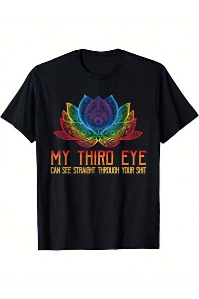KYMC07 Men's Fun Spiritual Third-Eye Chakra-Shirt, Featuring Slogan My Third ...
