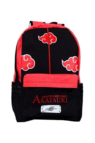 Generic Anime Naruto Shippuden Akatsuki Red Cloud Backpack, Large Capacity Sc...