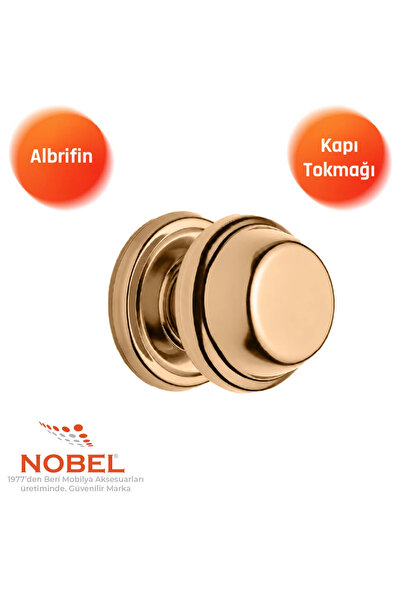 Nobel Efe Door Knob, Door Handle, Metal, Albrifin