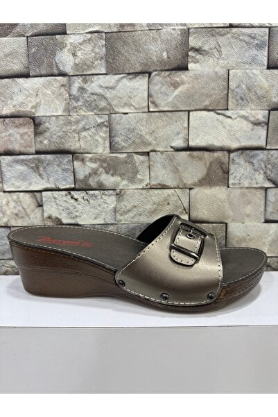 PARMİ Ulusoy Anatomical Poly Light Sole Esem Model Buckle Women's Monte Slippers