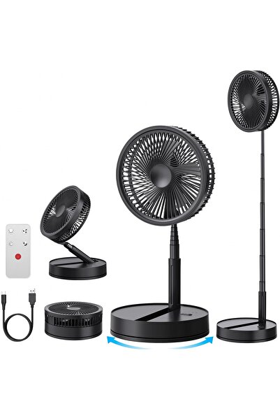 Generic Brand Ventilator pe picior pliabil , 8000mAh, 4 viteze, 40-105cm