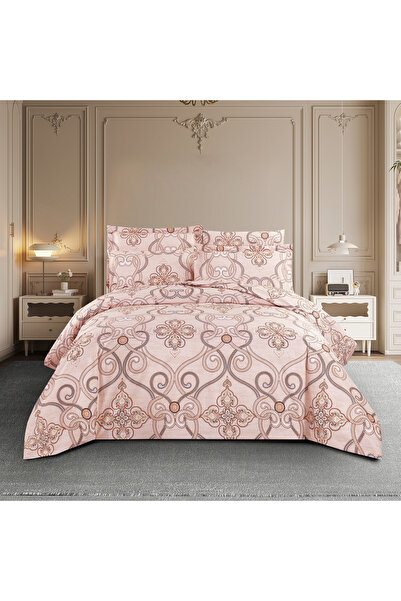 unique home collection طقم لحاف كينج مطبوع من يونيك هوم، 6 قطع، لجميع المواسم...