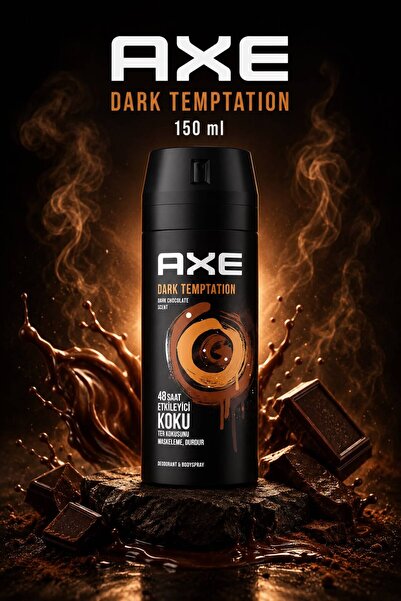 Axe Dark Temptation Erkek Deodorant & Bodyspray 150 ml – 48 Saat Ferahlık, Çi...
