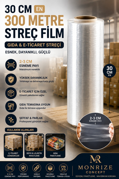 Monrize Concept 30 cm X 300 Meters Food Stretch Film |   E-Commerce Shipping ...