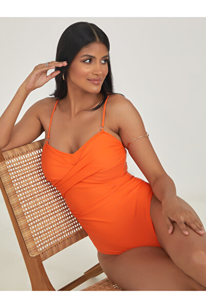 Styli Wrap Front Balconette Swimsuit