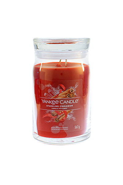 Yankee Candle Αστραφτερό Κερί Κανέλας Χαρακτηριστικό Μεγάλο, 567 γρ.
