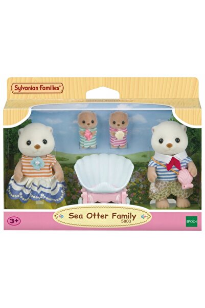 NO BRAND Sylvanian Families - Set de joacă cu familia de vidrele marine, 4 fi...