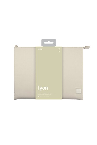 uniq Husă laptop Lyon 14 " bej/bej deschis tip sare de mare impermeabilă RPET