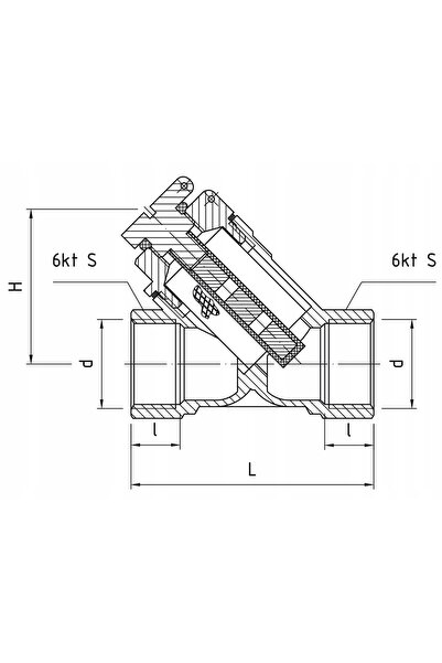 NO BRAND Perfexim PHA-060M filtru oblic cu cartuș magnetic 1
