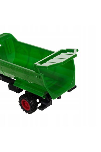 KRUZZEL Tractor de jucărie cu telecomandă și remorcă Tractor cu telecomandă +...