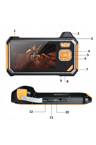 Renew Force Cameră de inspecție endoscop cu display LCD Full HD de 5m, USB, 6...