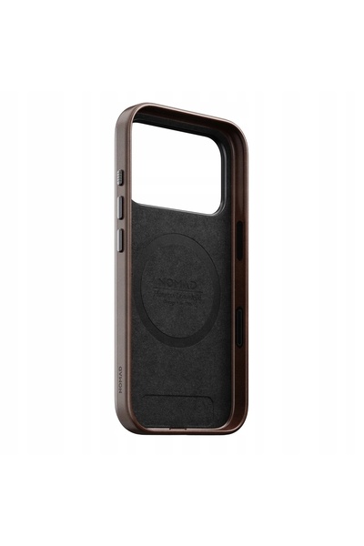 NO BRAND Husă din piele pentru iPhone 17 Pro cu MagSafe - Piele Horween / Maro