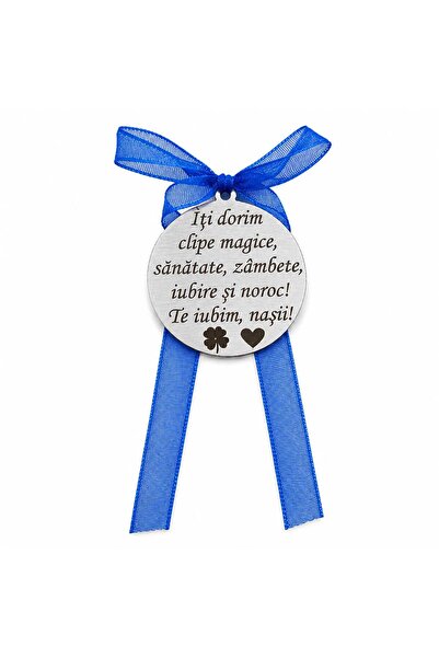 magazinu de gravura Banut inox personalizat cu mesaj – Cadou pentru Botez / T...