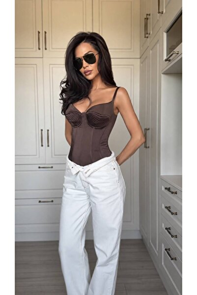 Atelier Carmen Babes Καφέ κορσές