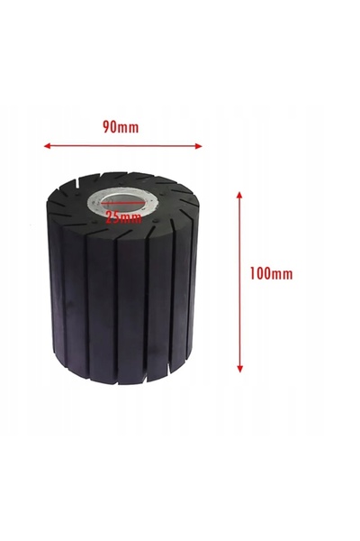 NO BRAND Roată de ghidare pentru șlefuitor cu bandă 90mm 100mm, alezaj 25mm, ...