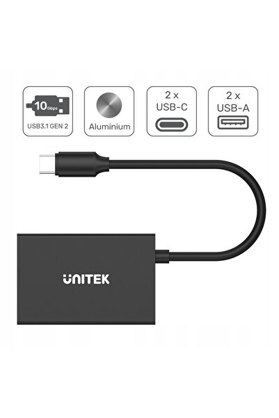 Unitek HUB USB TIP-C 10GBPS 2X USB-A 3.0 2X USB